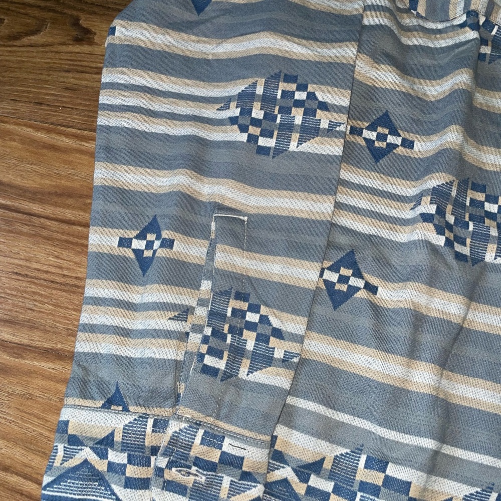 RRL Indigo Jacquard Knit Shirt - Picture 6 of 11
